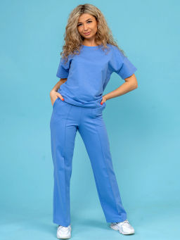 Костюм женский, цвет голубой