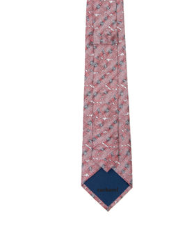 Темно-красный шелковый галстук - Cacharel фото 4