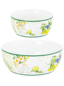 Набор 2 салатников - 14*14*6 см 600 мл + 20*20*7,5 см 1,7 л Лимоны NEW BONE CHINA - Elan gallery фото 14