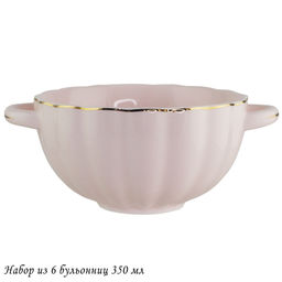 133-375 Набор из 6 бульонниц 350 мл MULTICOLOR в под.уп.(х6)Фарфор - Lenardi фото 4