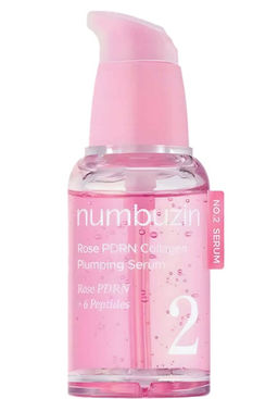 Numbuzin No.2 Rose PDRN Collagen Plumping Serum, 30 ml - Увлажняющая сыворотка с ПДРН и пептидами