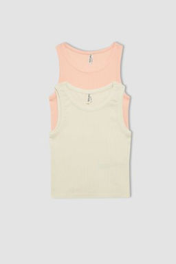 K?z Cocuk Bisiklet Yaka 2li Atlet