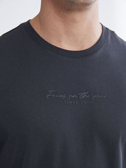 Bisiklet Yaka Nak??l? Erkek Ti??rt