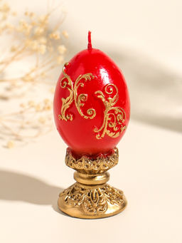 Свеча декоративная Пасхальное яйцо вензельное, 4.5?10 см, 85 г