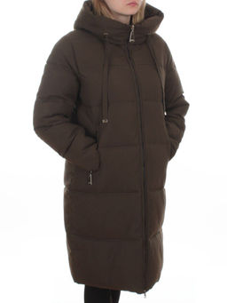 235 DK. GREEN Пальто зимнее женское (200 гр. холлофайбер)
