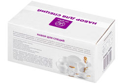 Набор д/специй 2 пр. "Котики" черн/бел на дерев. подставке