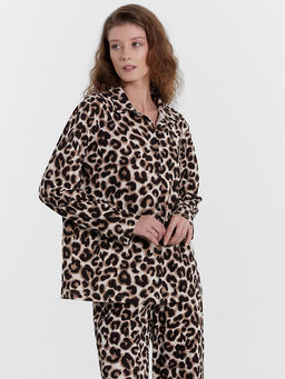 Комплект женский (блузка, брюки) с леопардовым принтом - Mark formelle фото 3