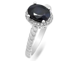 Кольцо из серебра сапфир корунд, SL-RIC33