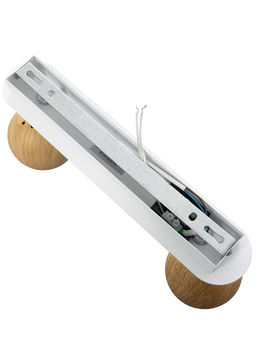 Спот 22000/2, 2x25Вт, GU10, цвет древесный/белый