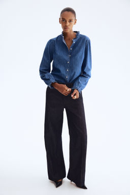 Blusa denim con volantes - H&m фото 5
