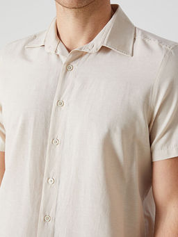 Regular Fit K?sa Kollu Poplin Erkek G?mlek
