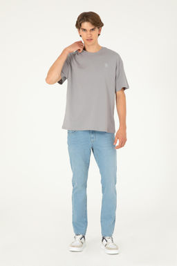 Erkek Comfort Fit Bisiklet Yaka Koyu Gri Ti__rt Ti__rt Sepette S_rpriz _ndirim - U.s. polo assn фото 4