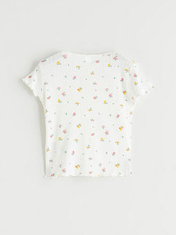 Fiyonk Bask?l? K?z ?ocuk Ti??rt