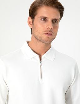 Ekru Regular Fit Sweatshirt - Pierre cardin фото 2