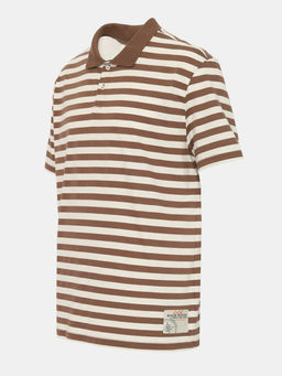 CRB wear/CWMM 60372-31 Рубашка-поло мужская,бежевый/Ex.Cherubino  фото 7