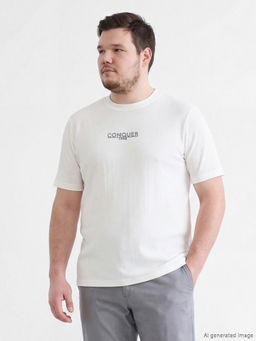 Bisiklet Yaka Bask?l? Erkek Ti??rt