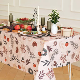 Скатерть Этель Новогодние украшения, 149х180 см, 100% хл, саржа 190 г/м2  фото 2