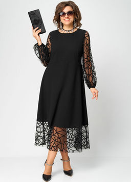 Платье EVA GRANT 7225Д черный