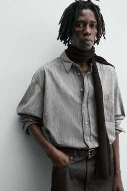 SPLASH-WASH DENIM SHIRT - Zara фото 4