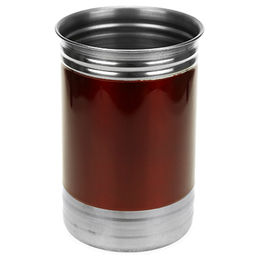 Банка для сыпучих продуктов из нержавеющей стали 1л, д10см, h15см, крышка пластмассовая с пароотводом, цветной корпус, бордовый, в коробке (Китай) - Домашняя мода фото 2