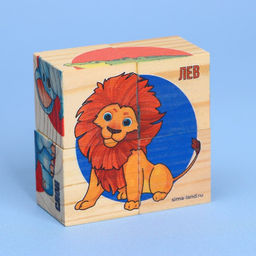 Кубики из натурального дерева Мир Африки - Лесная мастерская фото 2