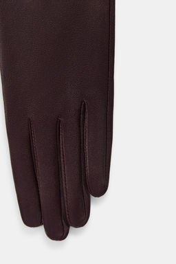 100% LEATHER LONG GLOVES - Zara фото 4
