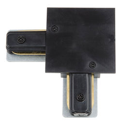 UBX-Q123 R21 BLACK 1 POLYBAG Соединитель для шинопроводов типа R, L-образный. Однофазный. Черный. ТМ Volpe