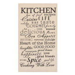 Набор кухонных полотенец Доляна Happiness, 35х60 см -4 шт, 100% хлопок, вафля 160 г/м2  фото 3