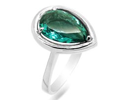 Кольцо из серебра параиба кварц, Ю-100М46