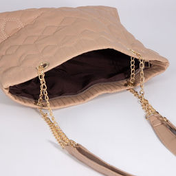 Сумка-шопер на молнии, цвет бежевый - Simaland фото 6