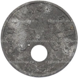 Монета 1 рейхспфенниг 1942 года A Германия