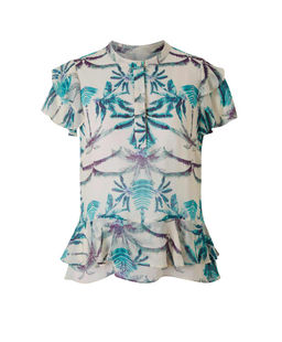 Блузка, бирюзово-экрю - Heine фото 2