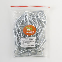 Цепь для привязи собак, сварные звенья, 1,8 м, калибр 45 мм, толщина проволки 4,2 мм - Пижон фото 6