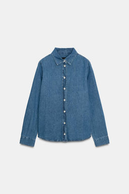 ZW COLLECTION SLIM DENIM SHIRT - Zara фото 3