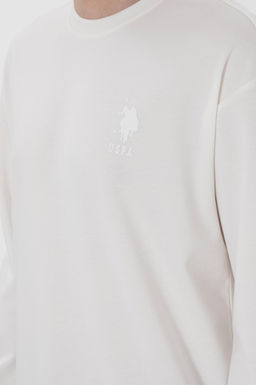 Erkek Beyaz Sweatshirt Sepette S_rpriz _ndirim - U.s. polo assn фото 7