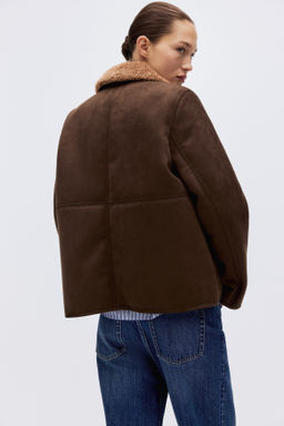 Chaqueta con cuello de borreguito - H&m фото 3