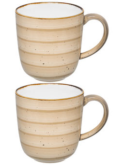 Набор кружек 2 пр. 370 мл 12,5*9*9 см "Кантри Крафт", бежевый, фарфор