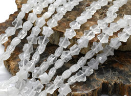 Бусины для творчества Звезды из горного хрусталя 8*8мм с гранями, 37см, 49 бусин Радуга камня