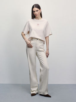 Футболка прямого кроя с принтом / Zarina  фото 2