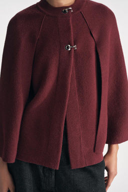 KNITTED CAPE COAT - Zara фото 2