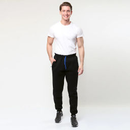 RODOS Брюки М-224 Чёрный/Васильковый