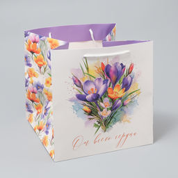 Пакет квадратный От всей души, 30 х 30 х 30 см - Дарите счастье фото 2