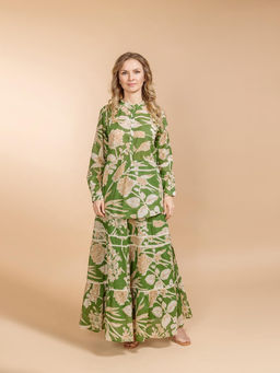 Костюм юбка и блузка (хлопок) №25-246-3 - Ганг фото 3