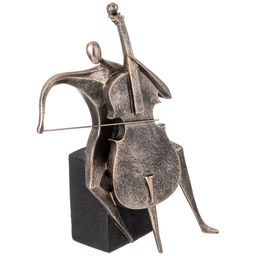 ФИГУРКА ДЕКОРАТИВНАЯ АБСТРАКЦИЯ. ВИОЛОНЧЕЛИСТ 25,3Х13,8Х32 СМ