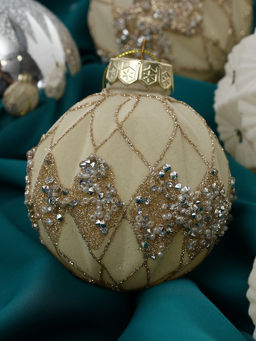 Ёлочные игрушки Флурри, шары новогодние, d=8 см, 9 шт. - Зимнее волшебство фото 3