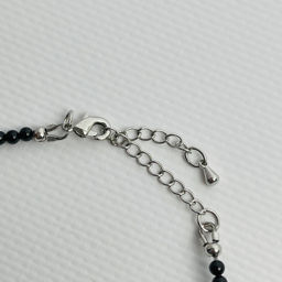 Колье из черного Турмалина и Хромдиопсида 38 см +