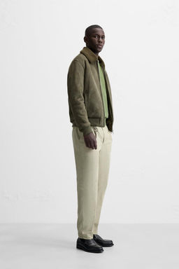 FAUX SUEDE CONTRAST JACKET - Zara фото 14