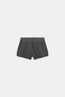 SHORTS LAVADOS ENCAJE / Azul / Gris - Zara фото 4