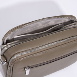 Сумка кросс-боди на молнии, цвет зелёный - Simaland фото 7