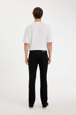 Джинсовые брюки Sergio Regular Fit Normal Mold с нормальной талией и зауженными штанинами - Defacto фото 7